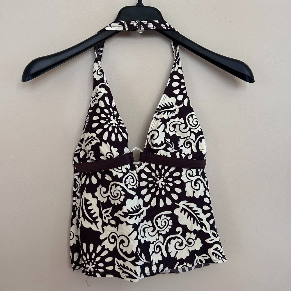 Y2K Brown Floral Tankini